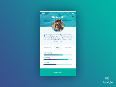 Skilss Ui Design daily ui ildiesign ildiko ignacz skills skills bar ui ui practice ux