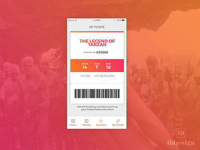 E-Ticket Ui Design daily ui e ticket ildiesign ildiko ignacz ticket ui ui practice ux