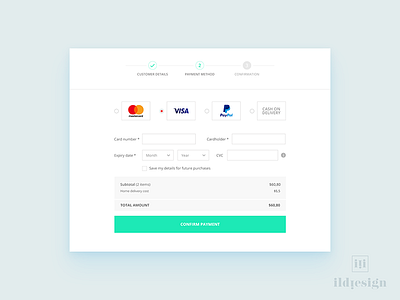 Checkout Ui Design cart checkout dailyui ildiesign ildiko ignacz interface design purchase ui ux webshop