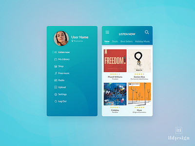 Music Portal UI Design dailyui ildiesign ildiko ignacz interface design music music portal ui ux