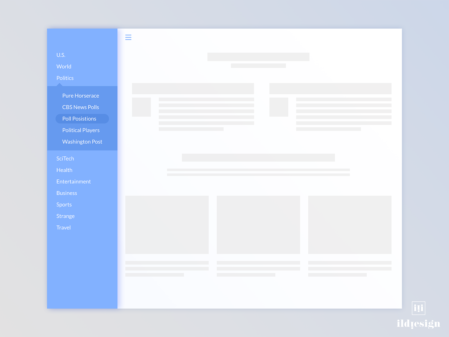 Menu Ui Design by Ildiko Gaspar on Dribbble