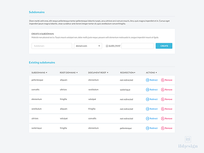 Table Ui Design dailyui domain hosting ildiesign ildiko ignacz interface design subdomain table ui ux