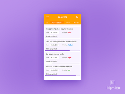 Project List Ui Design daily ui ildiesign messaging project list projects texting uiux
