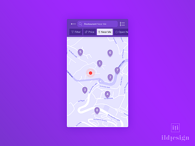 Maps UI Design ildiesign location location ui maps maps ui ui ux