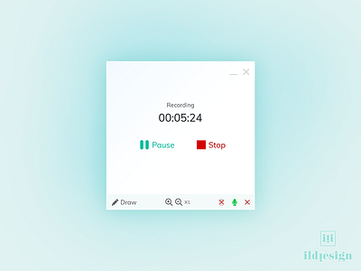 Screen Recording UI Design ildiesign recording recording ui ui ux