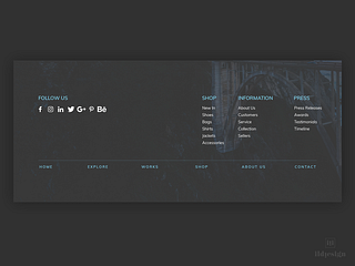 Footer UI Design by Ildiko Gaspar on Dribbble