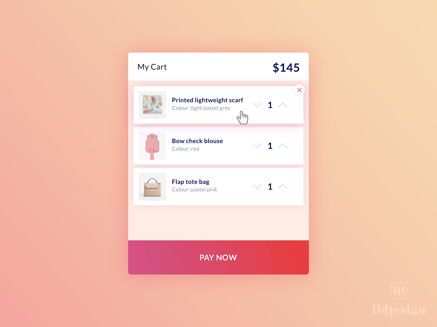 Cart UI Design by Ildiko Gaspar on Dribbble
