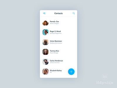 Contacts List Ui Design contacts contacts list ui ui design ux ux design