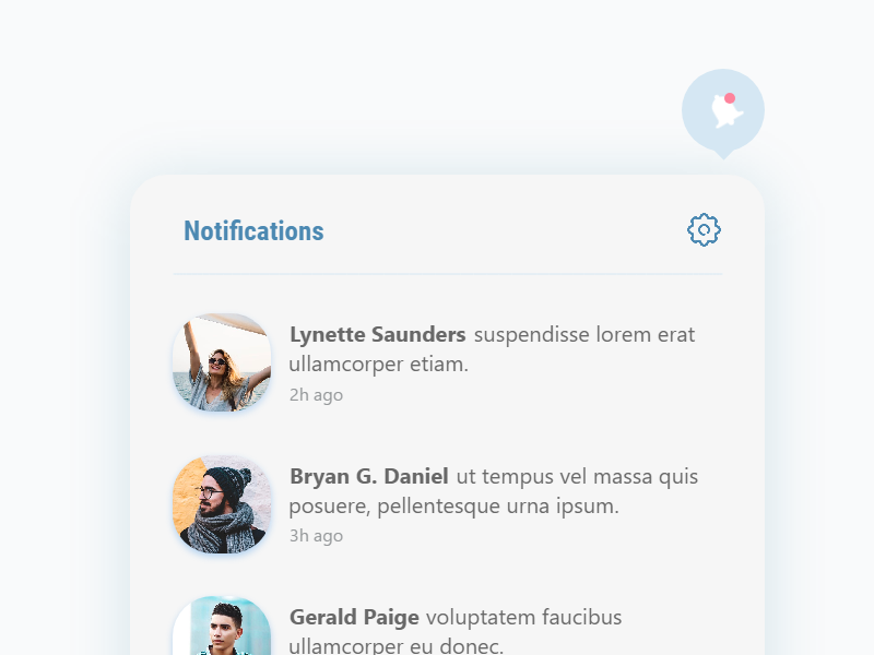 Notifications UI designs, themes, templates and downloadable graphic ...