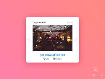 Suggested Page Ui Design pub social pub suggested suggested page ui ui design ux ux design