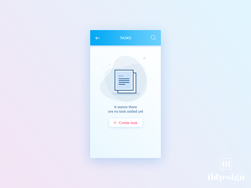 empty ui states dribbble