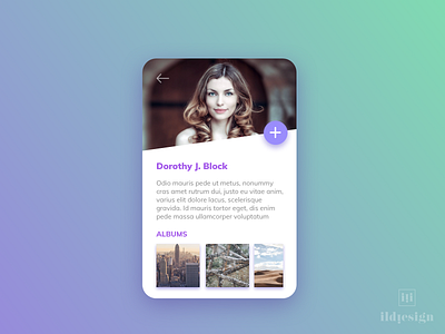 Day 315 Profile Ui Design by Ildiko Gaspar on Dribbble