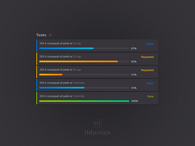 Day 316 Tasks List Ui Design daily ildiesign list management tasks tasks list ui ux