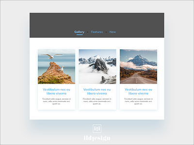 Day 321 Gallery Ui Design gallery gallery ui ildiesig ildiko ignacz mountains ui ui design ux ux design