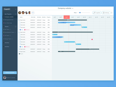 Gantt Chart Ui Design Full View chart gantt gantt chart ildiesig ildiko ignacz management project project management ui ui design ux ux design