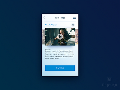 Movie Card UI Design card ildiesig ildiko ignacz movie movie card theatre ui ui design ux ux design