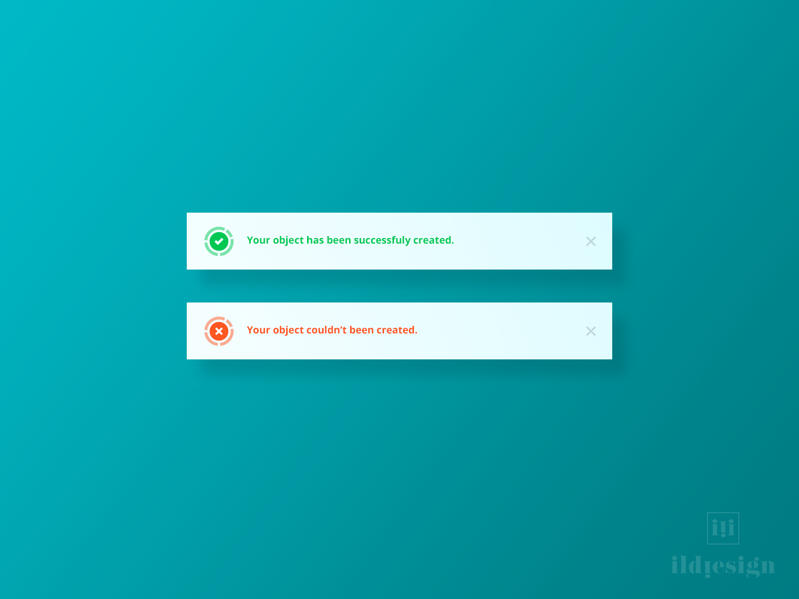 Notification Banners UI Design by Ildiko Gaspar on Dribbble