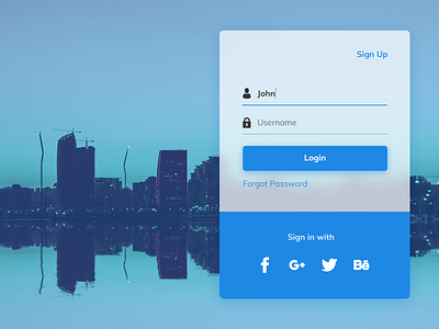 Login UI Design by Ildiko Gaspar on Dribbble