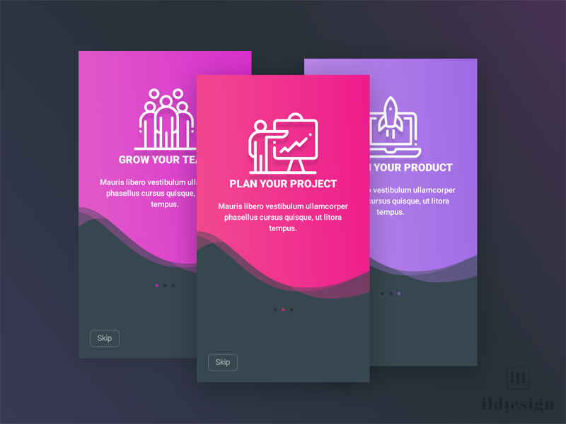 Onboarding UI Design by Ildiko Gaspar on Dribbble