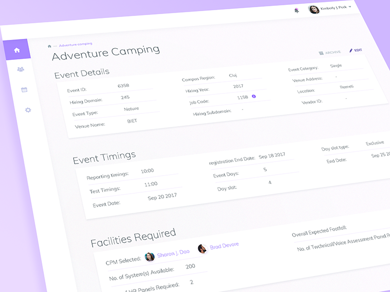 Event Detail UI Design by Ildiko Gaspar on Dribbble