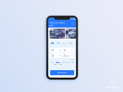 Car Selling App UI Design car car app filter ildiesign ildiko ignacz search sell ui ui design ux ux design