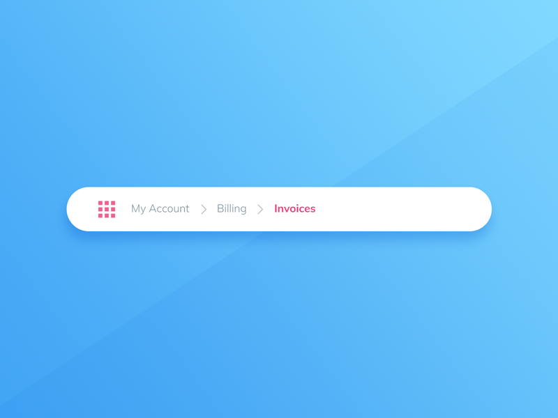 Breadcrumbs UI Design by Ildiko Gaspar on Dribbble