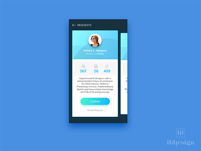 Requests UI Design by Ildiko Gaspar on Dribbble