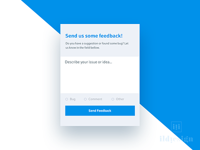 Send Feedback UI Design feedback feedback ui ildiesig ildiko ignacz send feedback ui ui design ui pattern ux ux design