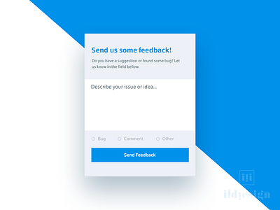 Send Feedback UI Design