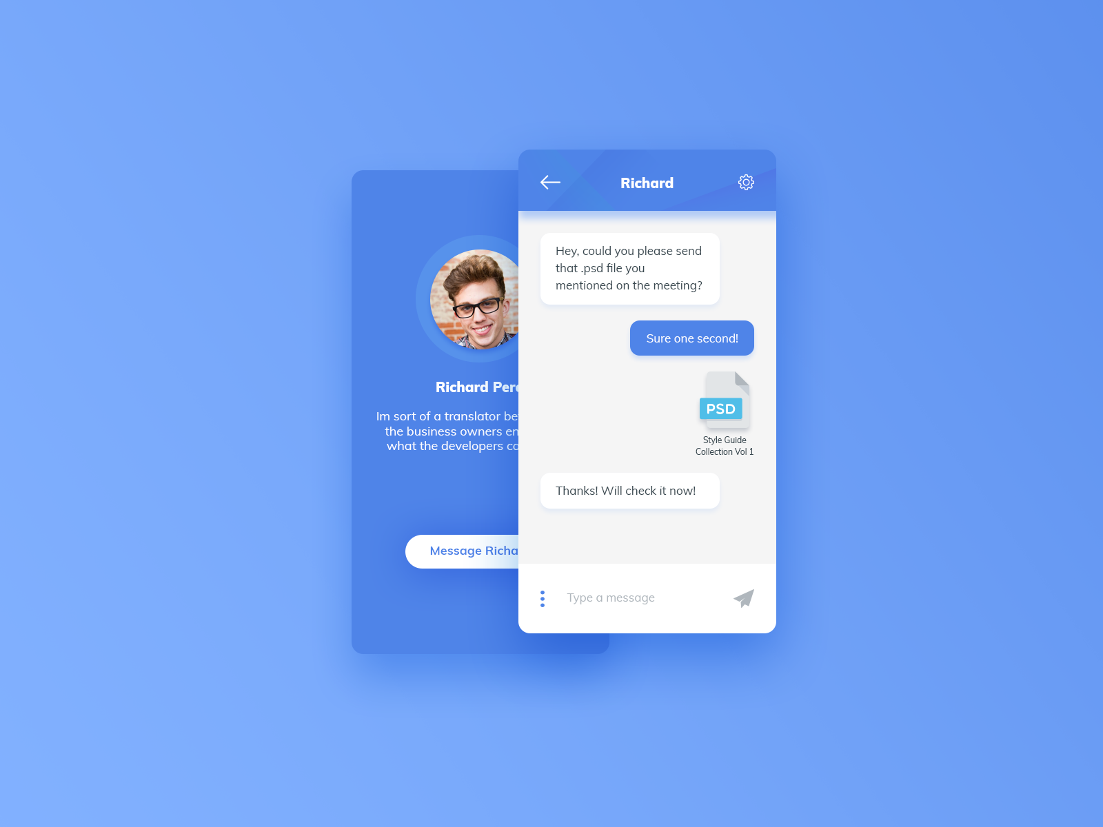 Dribbble - day_478_chat_ui_design.png by Ildiko Gaspar