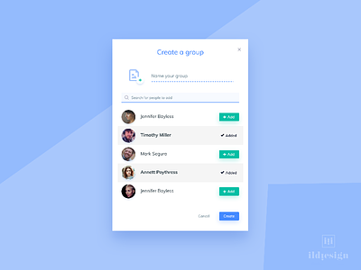 Create Group UI Design