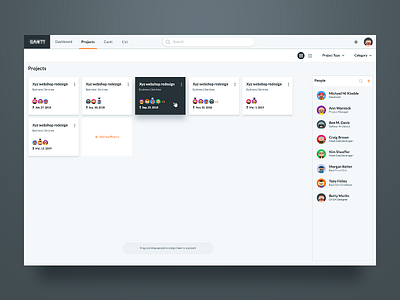 Projects Screen UI Design development gantt gantt ui ildiesign ildiko ignacz kanban planning ui ui design ui pattern ux ux design