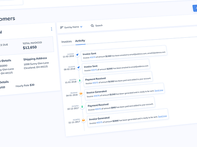 Activity UI Design activity ildiesign ildiko ignacz invoice invoice tool tool ui ui ui design ui pattern ux ux design web app