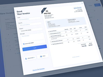 Invoice Generated UI Design ildiesign ildiko ignacz invoice invoice tool tool ui ui ui design ui pattern ux ux design web app