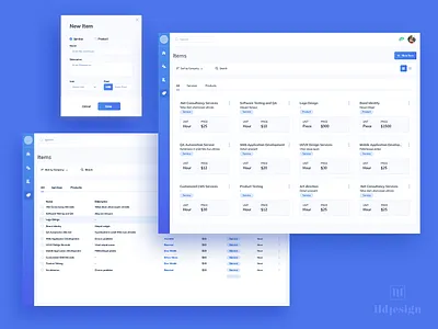 Invoice Items UI Design ildiesign invoice invoice tool ui ui pattern ux