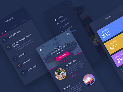 Carnival App UI Design carnival event app mobile app ildiesign invoice ui ui design ui pattern ux ux design