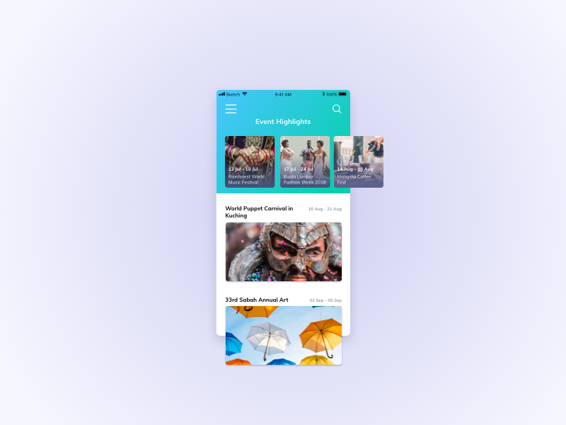 Events UI Design mobile app events app management tool ui pattern ildiko ignacz ux design ui design mobile events ildiesign ux ui