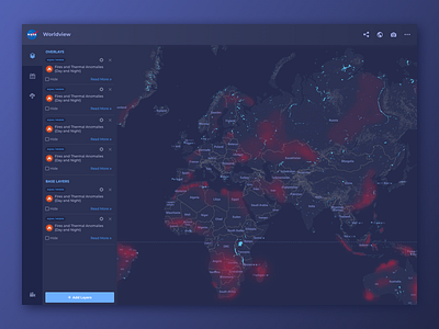 Nasa Worldview Redesign ildiesign map nasa nasaworldview redesign ui ui design ui pattern ux