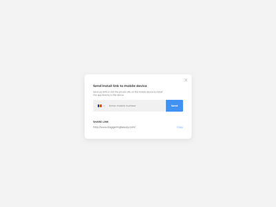 Share With Sms UI Design ildiesign install app share link share sms ui ui design ui pattern ui practice ux ux design