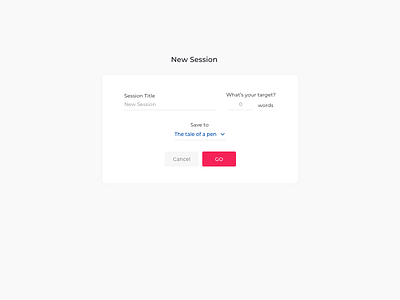 New Session UI Design new session ui ui design ui pattern ui practice ux