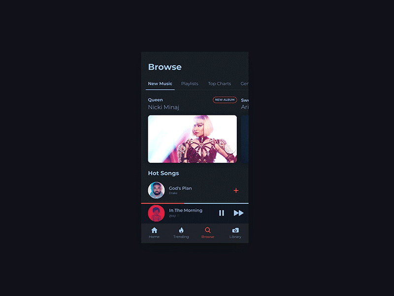 Music Player Animation Practice ildiesign ui ui design ux ux design