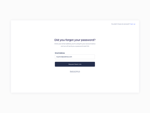 Forgot Password Ui Design By Ildiko Gaspar On Dribbble