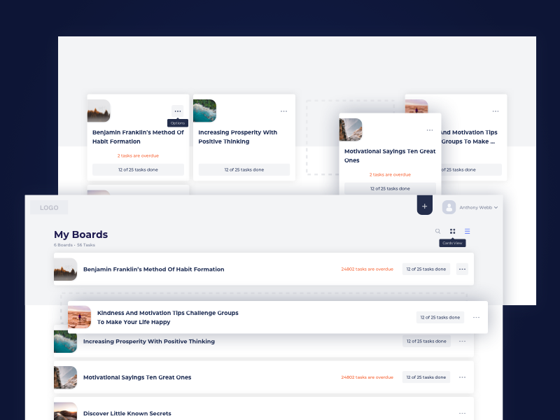 Drag And Drop UI Design by Ildiko Gaspar on Dribbble