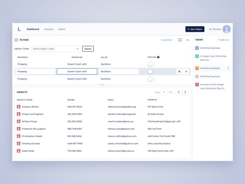 Dashboard UI Design by Ildiko Gaspar on Dribbble