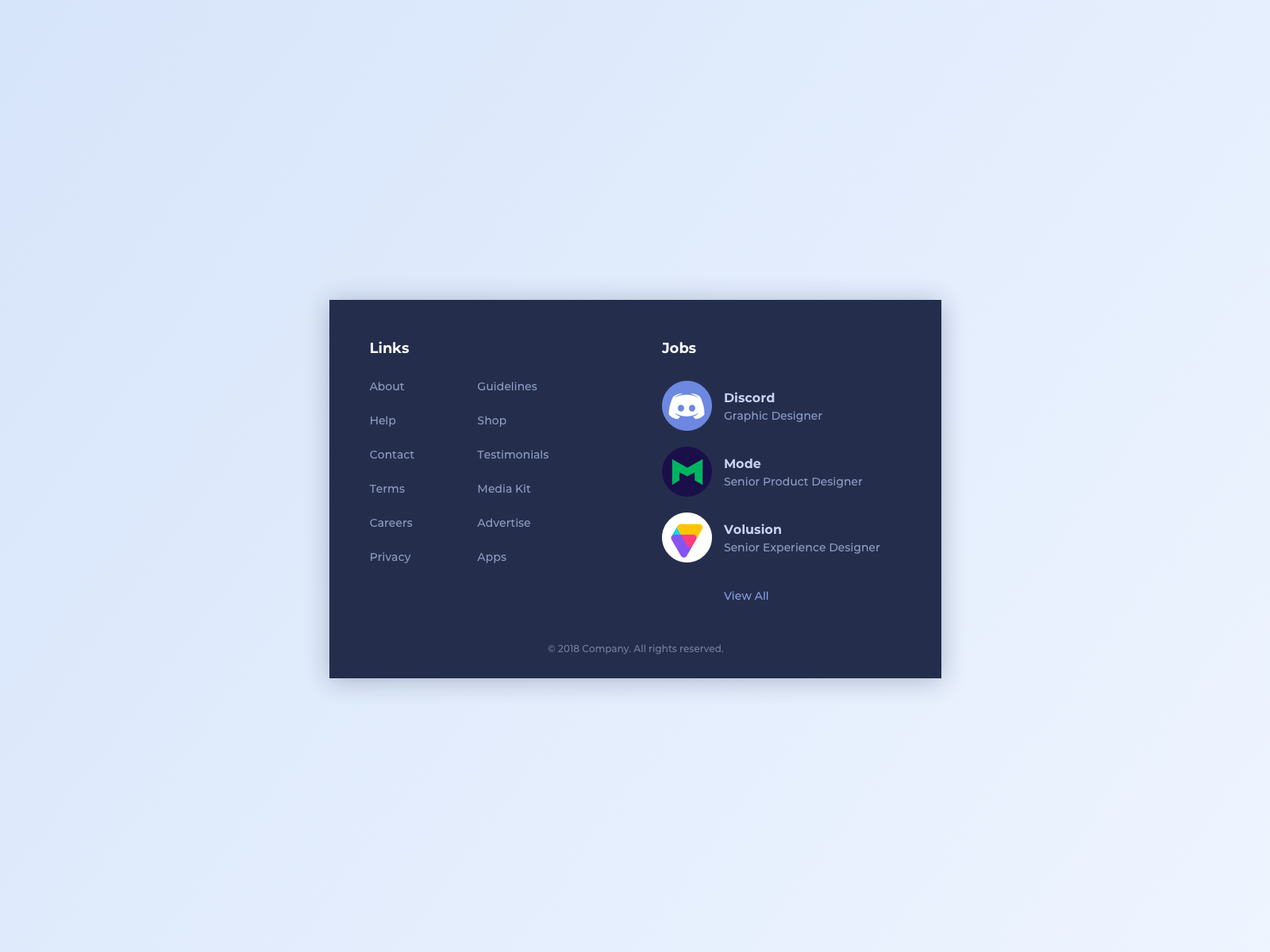 Footer UI Design by Ildiko Gaspar on Dribbble