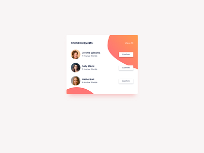 Friend Requests List UI Design daily ui dailyui friend requests friends ildiesign ildiko ignacz list list ui panel panel ui requests ui ui design ui pattern ui practice ux ux design