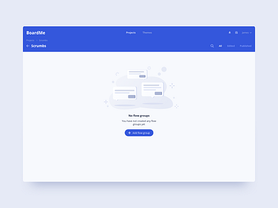 BoardMe Flows Empty States UI Design