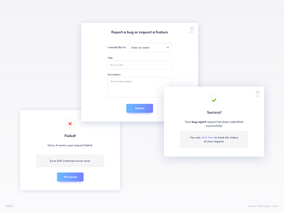 Request Feature UI Design | Scrumbs