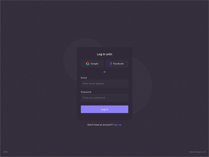 Login UI Design by Ildiko Gaspar on Dribbble