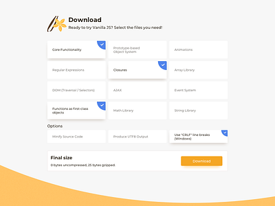 Download Sections UI Design daily ui dailyui download download section ildiesign ildiko ignacz javascript ui ui design ui pattern ui practice ux ux design vanilla js